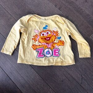 Sesame Street Zoe long sleeve top size 18-24 months